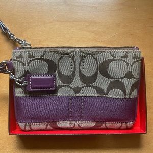 Coach Signature Wristlet